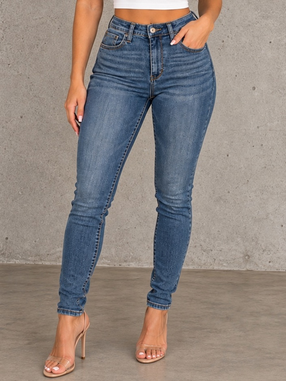 American Eagle Outfitters High-Rise Skinny Blue Denim Jeans Size 4 Short
